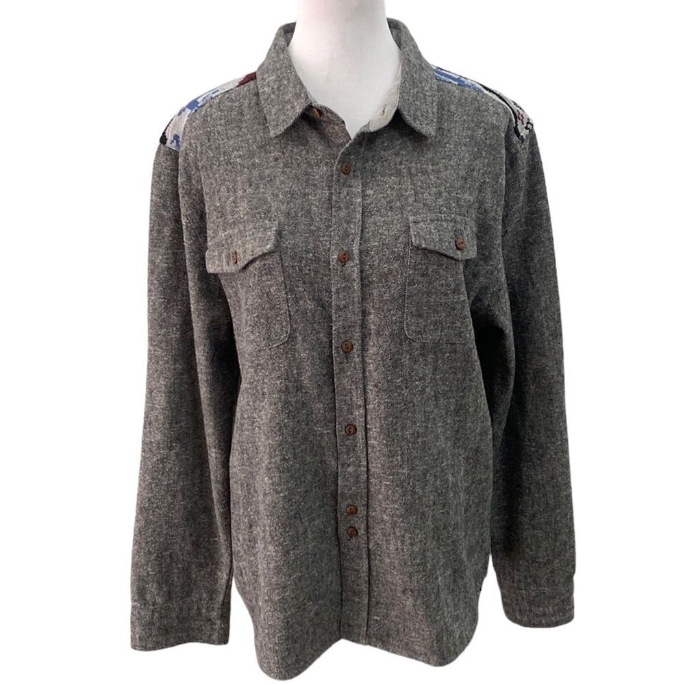BellField Cotton Linen Blend Long-sleeved Button Down Shirt